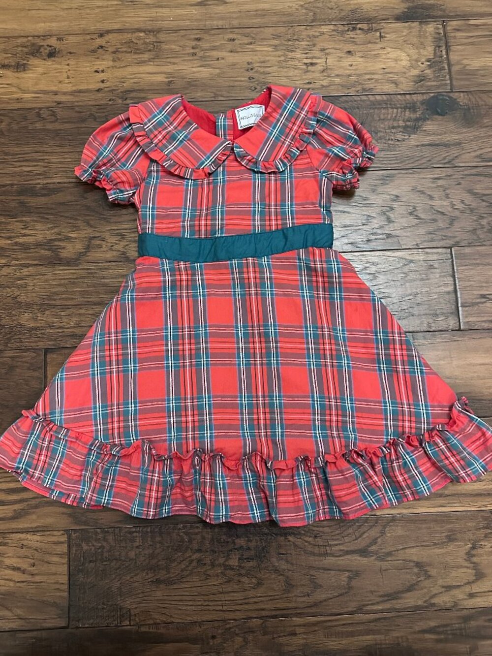 Hollis Baker Size 6 Red/Green Plaid Christmas Dress
